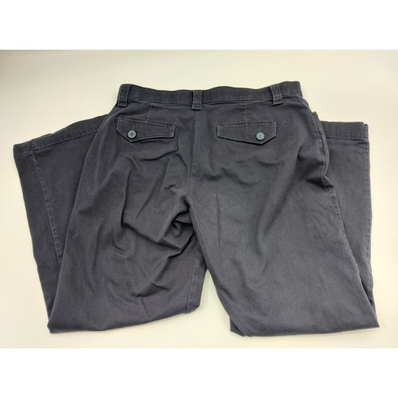 Lee Womens Navy Blue Comfort Waistband Stretch Pants Petite Size 12 Petite - Picture 2 of 13